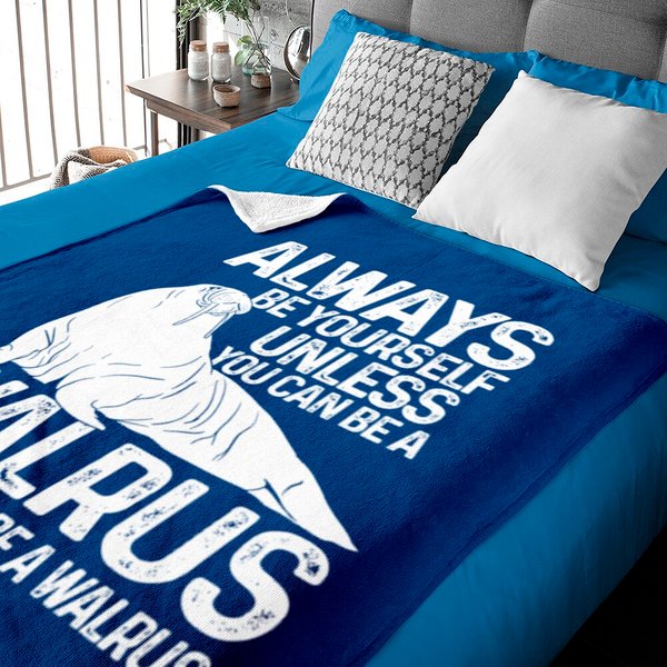 Walrus Marine Animal Gift Baby Blankets-image