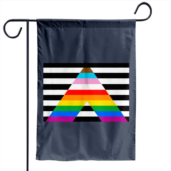 Lgbtq Ally Progress Pride Flag Classic Garden Flags
