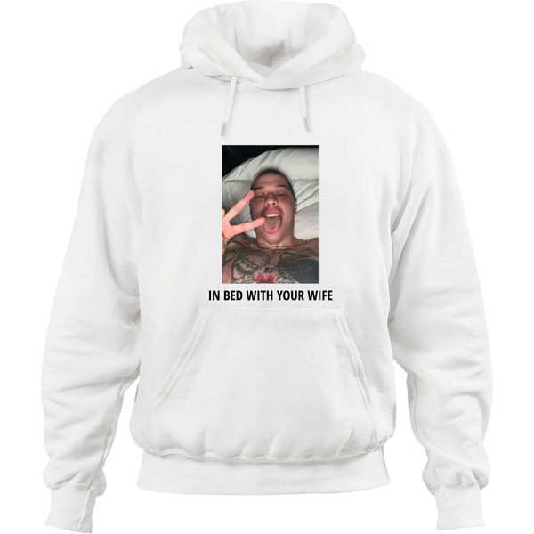 In Bed With Your Wife Pete Davidson Classic Hoodies-image