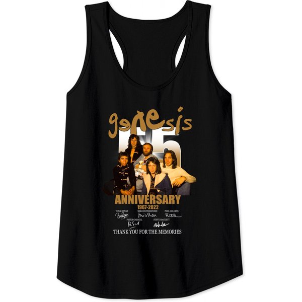 Genesis Band Member 55Th Anniversary 1967-2022 Signed Thank You Memoriest Tank Tops-image