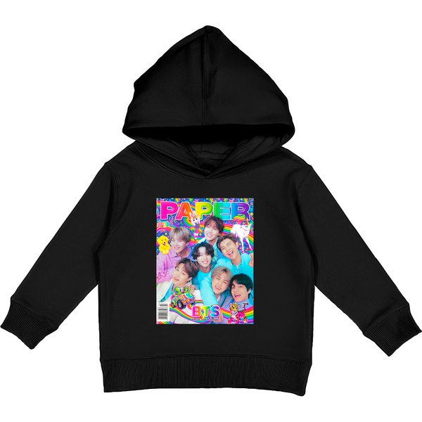 Bts Paper Magazine Classic Kids Pullover Hoodies