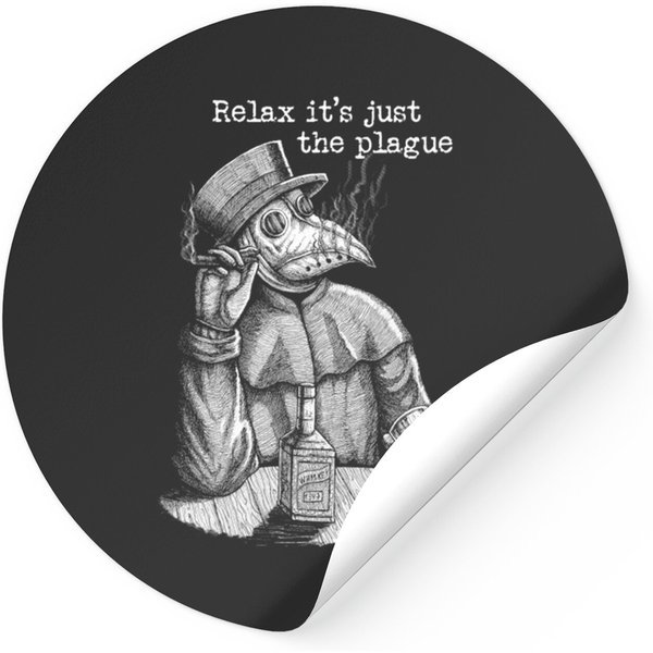 Vintage Plague Doctor Stickers-image