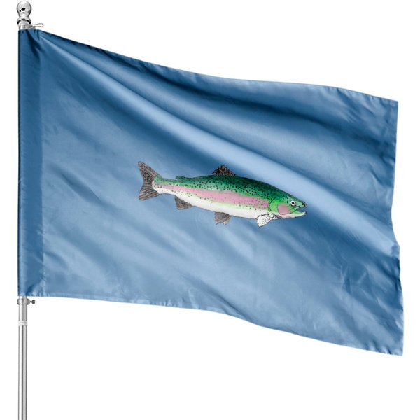 Rainbow Trout - Rainbow - House Flags-image