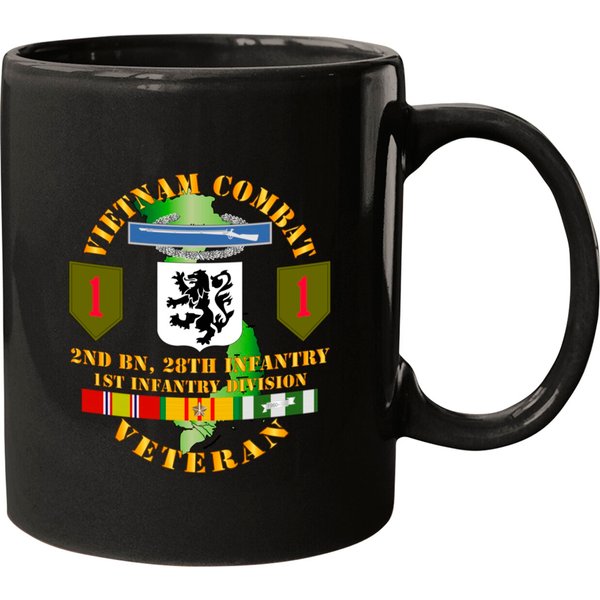 Vietnam Combat Infantry Veteran W 2nd Bn 28th Inf 1st Inf Div Ssi - Vietnam Combat Infantry Veteran W 2nd B - Mugs