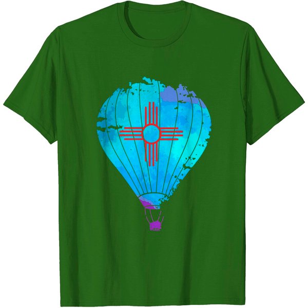New Mexico Festival Hot Air Balloon Zia Gift T Shirt T-Shirt-image