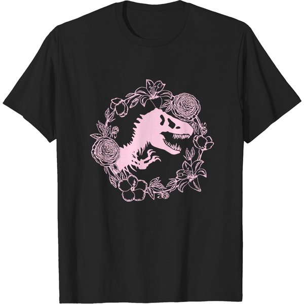 Floral Jurassic Dino - Jurassic Park - T-Shirt-image