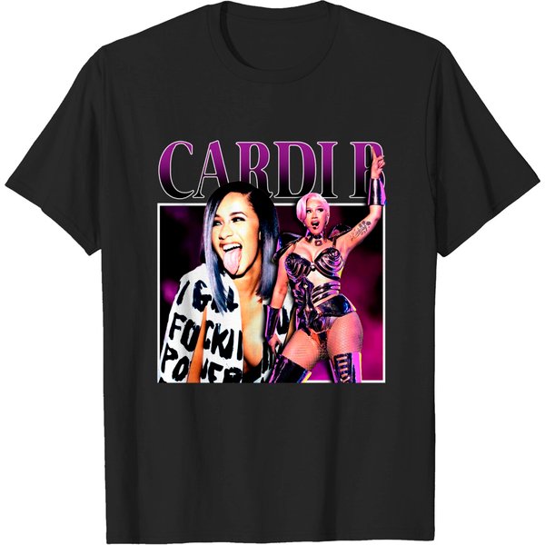 Cardi B Vintage Hip Hop Shirt - Unisex Jersey Tee-image