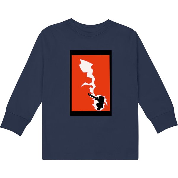 Castle Crashers Red Knight Print Kids Long Sleeve T-Shirts T-Shirt-image
