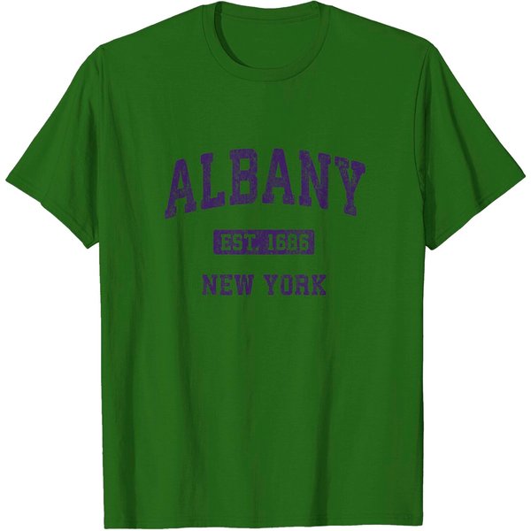 Albany New York Vintage Athletic T Shirt-image