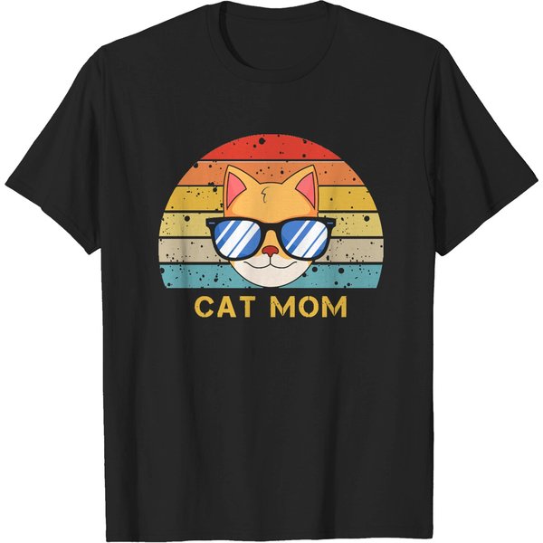 Mom Mom Cat T-Shirt-image