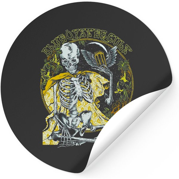 Blue Oyster Cult Skull Logo Rock Band Legend Stickers-image