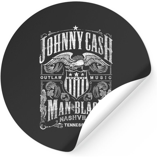 Johnny Cash Nashville Label Stickers-image