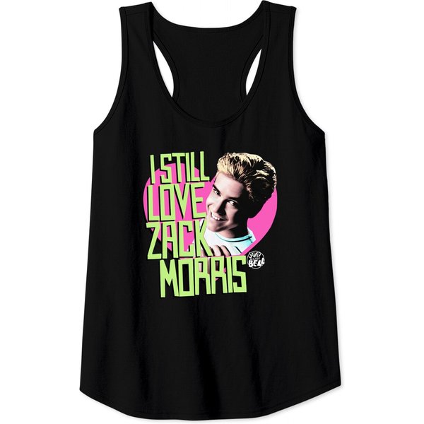 Saved By The Bell 1990'S Bayside Zack Morris Teen Comedy Sitcom Adult Tank Tops White-image