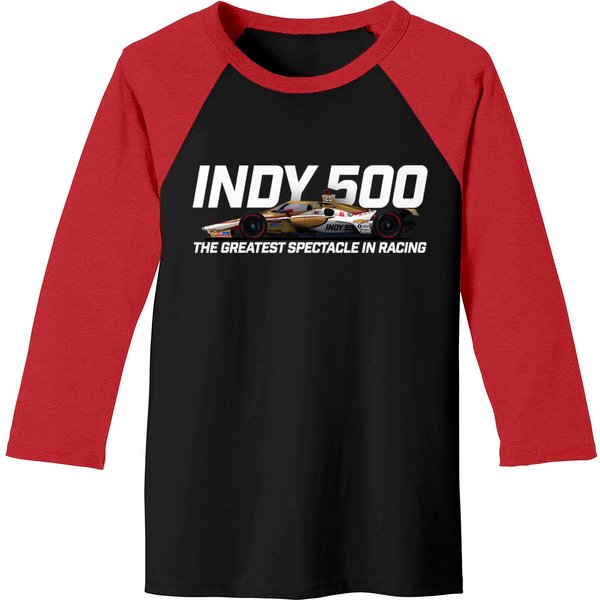 Indy Greatest Spectacle (Dark Double-Sided) - Indy 500 - Baseball Tees-image