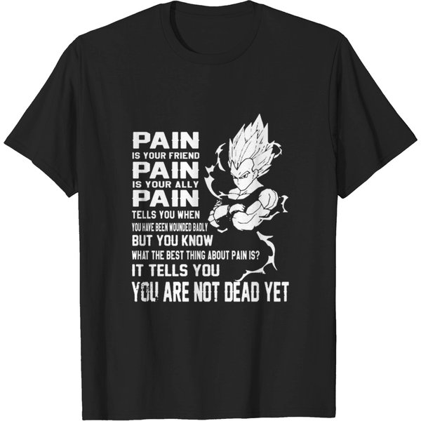 New Vegeta Pain Quote Super Saiyan God Dragon Ball T-Shirt-image