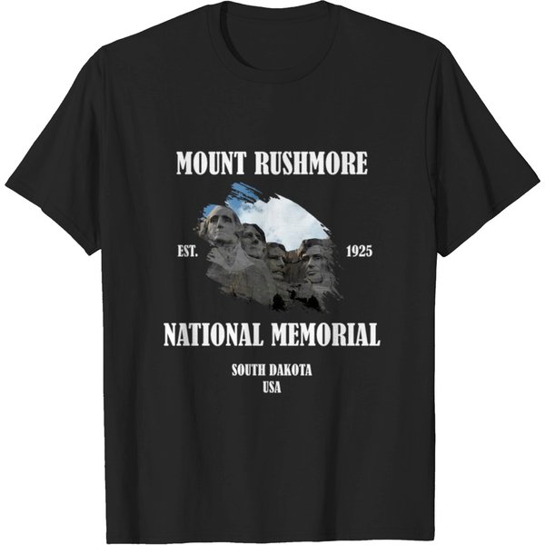 Mount Rushmore Usa Presidents South Dakota Us T-Shirt-image