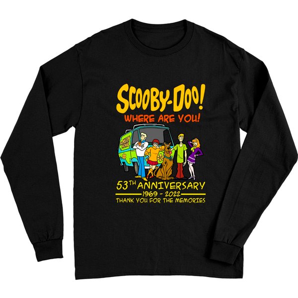 Scooby-Doo Where Are You 53Th Anniversary 1969-2022 Long Sleeves, Scooby Doo Shirt Gift For Fan-image