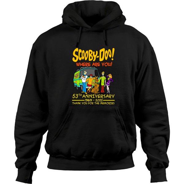 Scooby-Doo Where Are You 53Th Anniversary 1969-2022 Hoodies, Scooby Doo Shirt Gift For Fan-image