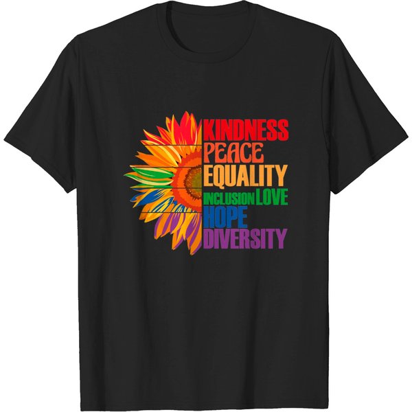 Kidness Peace Equality Inclusion Love Hope Diversity - Kidness Peace Equality Inclusion Love - T-Shirt-image