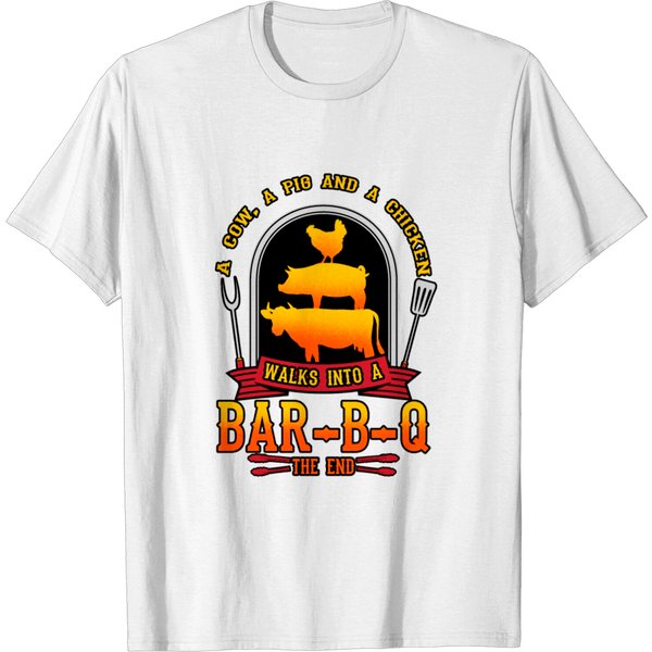 A Cow A Pig And A Chicken T-Shirt-image