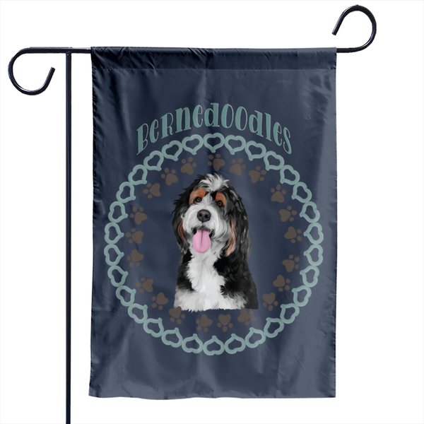 Bernedoodles Dog Breed - Bernedoodle Dog - Garden Flags-image