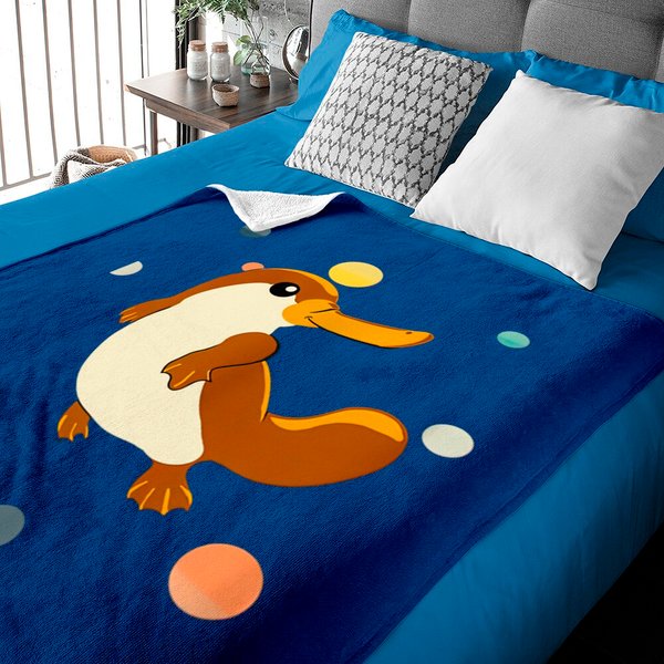 Cute Platypus Baby Blankets Platypus Gift Idea Men Women Kids-image
