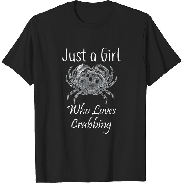 Crab Just A Girl Who Loves Crabbing T-Shirt-image
