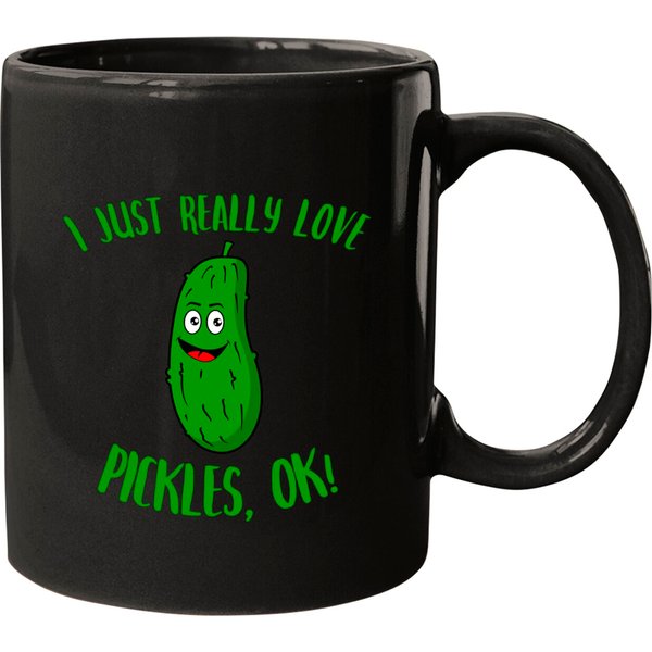 I Just Really Love Pickles Ok Kawaii Pickle - Kawaii Pickle Lover - Mugs-image