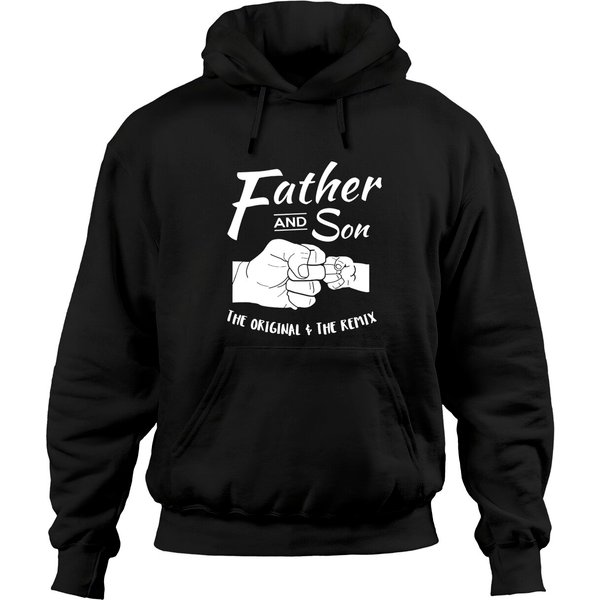 Father And Son Fist Bump Hoodies-image