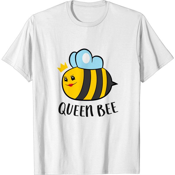 Funny Beekeeping Queen Bee Crown Bee T-Shirt-image