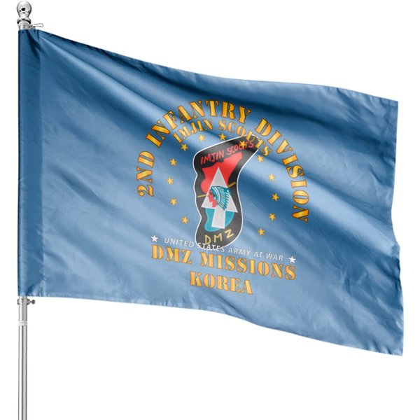 2Nd Infantry Division - Imjin Scout -Dmz Missions House Flags-image