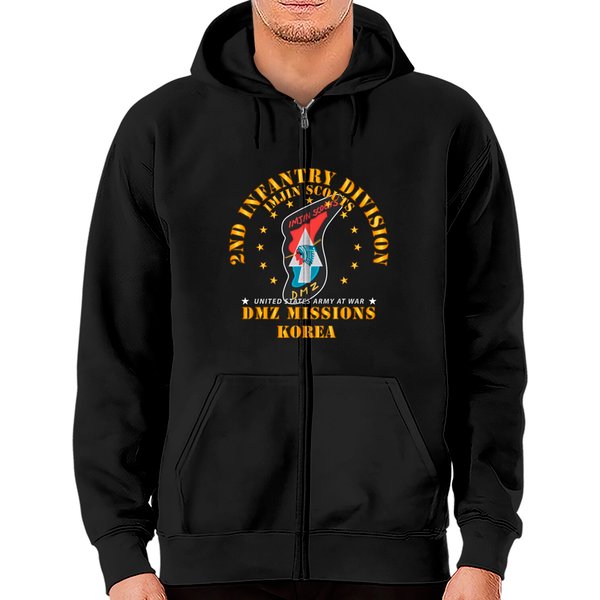 2Nd Infantry Division - Imjin Scout -Dmz Missions Zip Hoodies-image