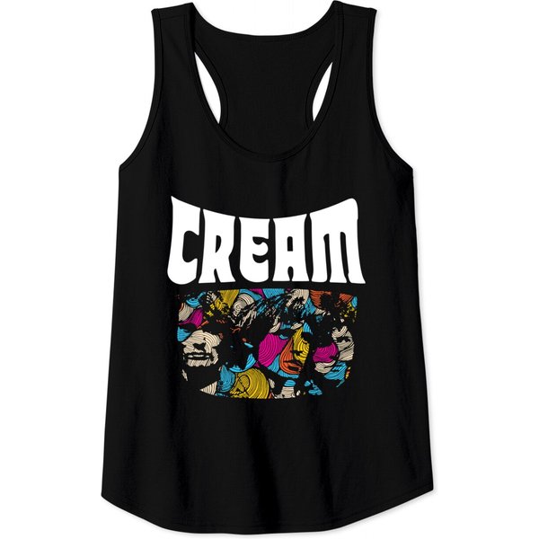 Cream Band Essential Tank Tops-image