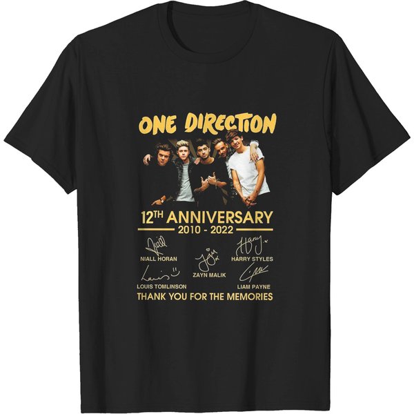 One Direction 12Th Anniversary 2010-2022 Signatures T-Shirt-image