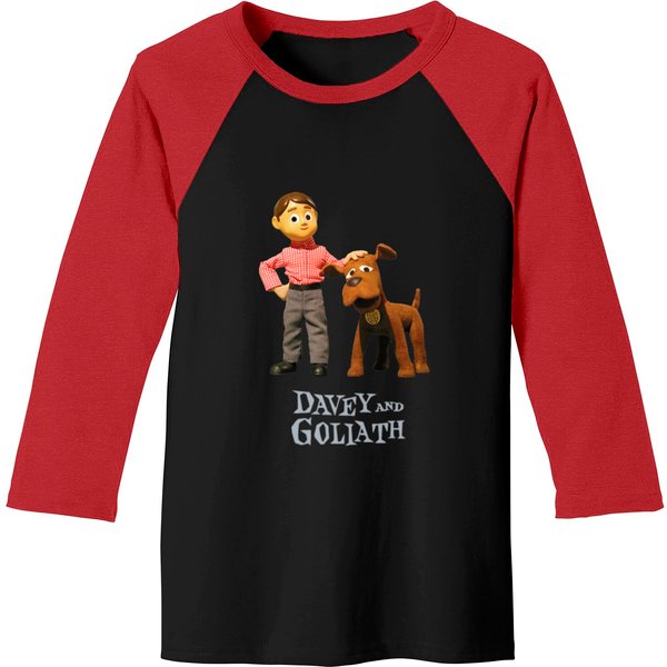 Davey And Goliath - Saturday Morning Cartoons - Baseball Tees-image