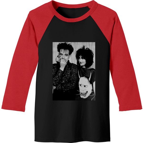 Robert Smith And Siouxsie Sioux Baseball Tees-image