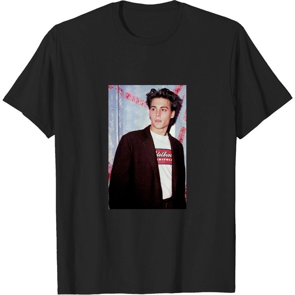 Johnny Depp 90S Candid Vintage Aesthetic Tshirt / Gen Z Tee / Unisex Graphic Shirt-image