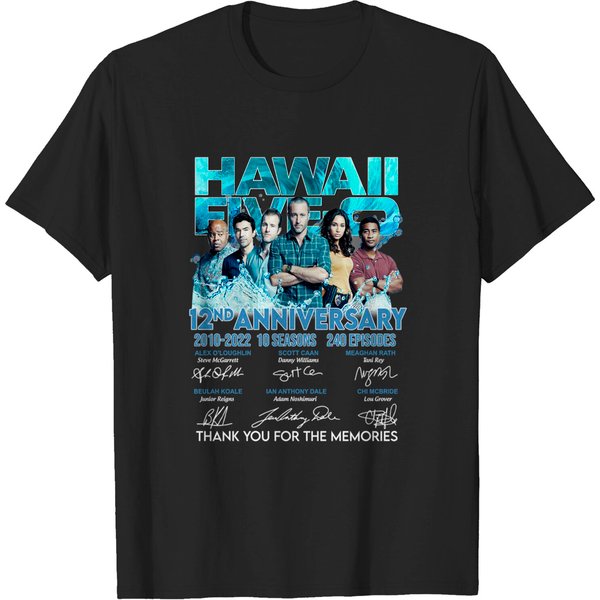 Hawaii Five O Tv Show 12 Years 2010 2022 Signatures Essential T-Shirt-image
