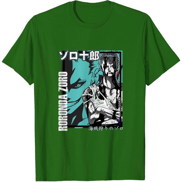 Roronoa Zoro By Ikigaisekai | One Piece - One Piece - T-Shirt-image