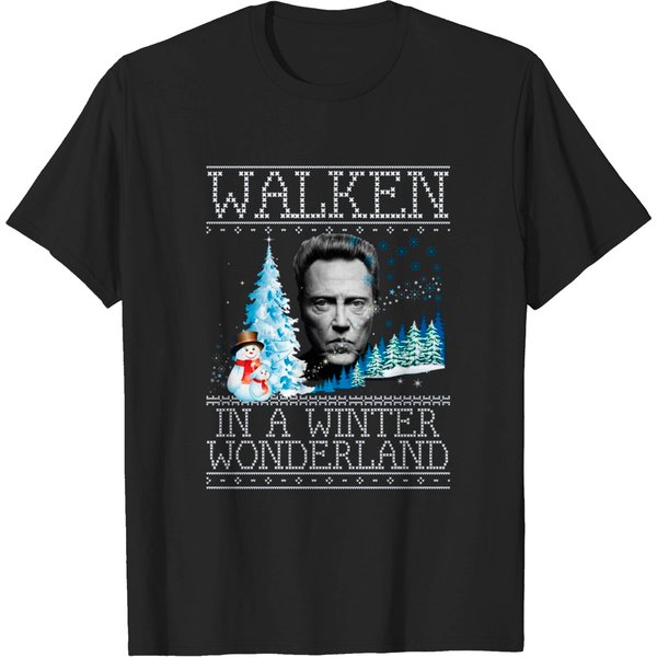 Walken In A Winter Wonderland Christmas Knit - Christopher Walken - T-Shirt-image