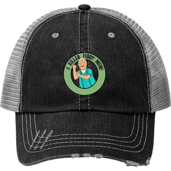 Cotton Hill Battle Cry - King Of The Hill - Print Trucker Hat-image