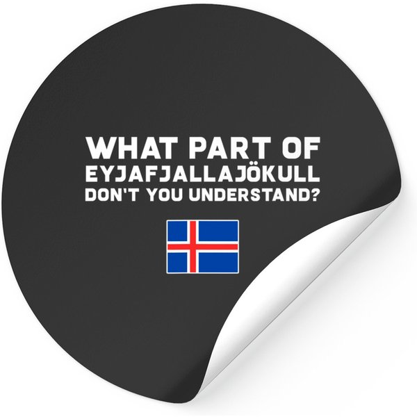 Funny Volcano Iceland Stickers-image