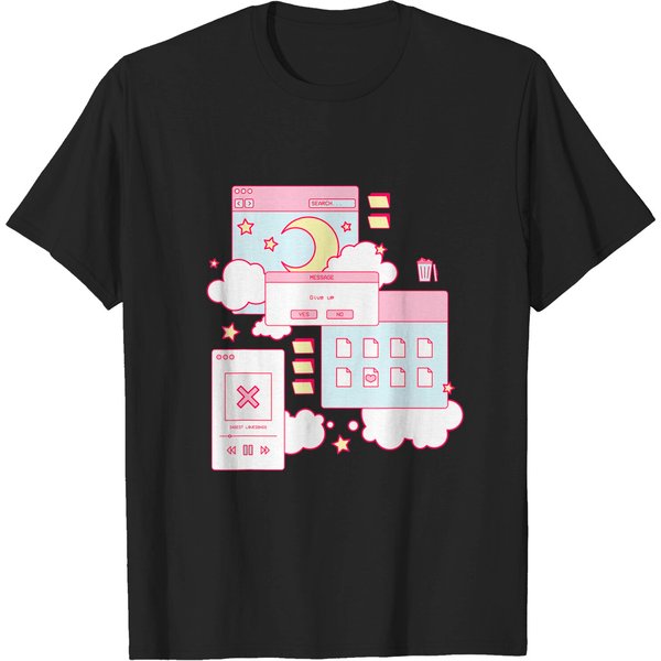 Vaporwave T-Shirt Aesthetic | 90S Grunge | Kawaii E-Girl-image
