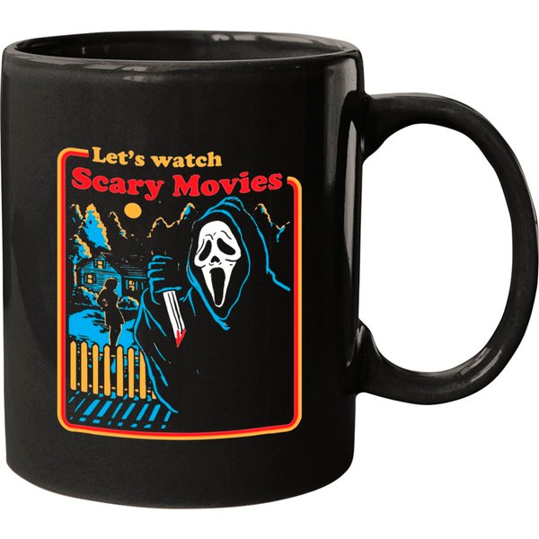 Let's Watch Scary Movies Scream Horror Mugs