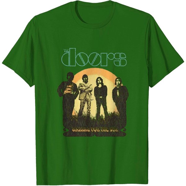 The Doors 1968 Tour Waiting For The Sun Rock Tee T-Shirt-image