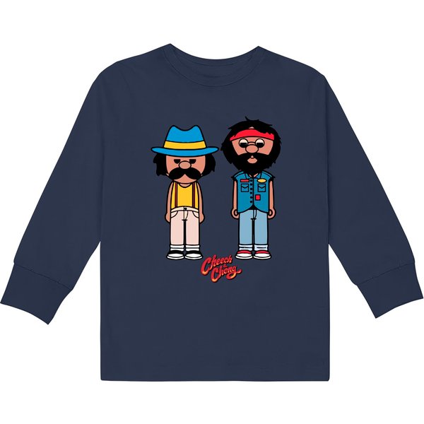 Cheech & Chong's Movie Main Characters Kids Long Sleeve T-Shirts-image