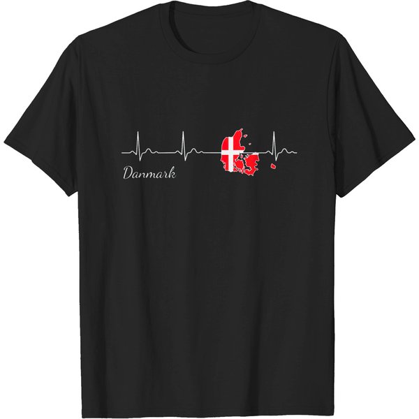 Denmark Heartbeat Danmark Copenhagen Gift T-Shirt-image