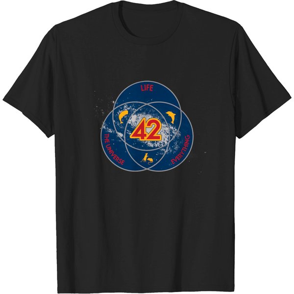 The Answer To Life, The Universe &Amp; Everything (Ultimate Venn Version) - Answer - T-Shirt-image