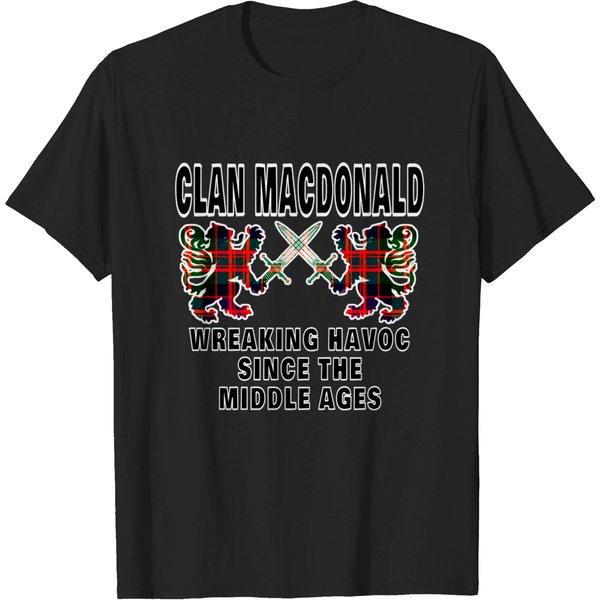 Macdonald Scottish Tartan Scotland Family Clan Nam T-Shirt-image