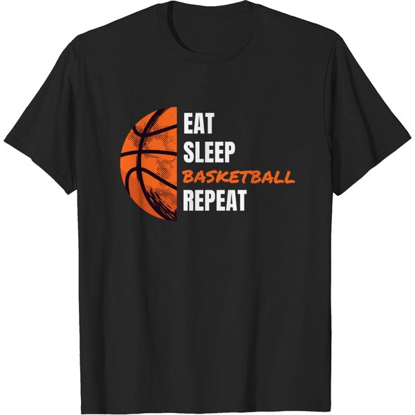 Eat Sleep Basketball Repeat - Basketball - T-Shirt-image